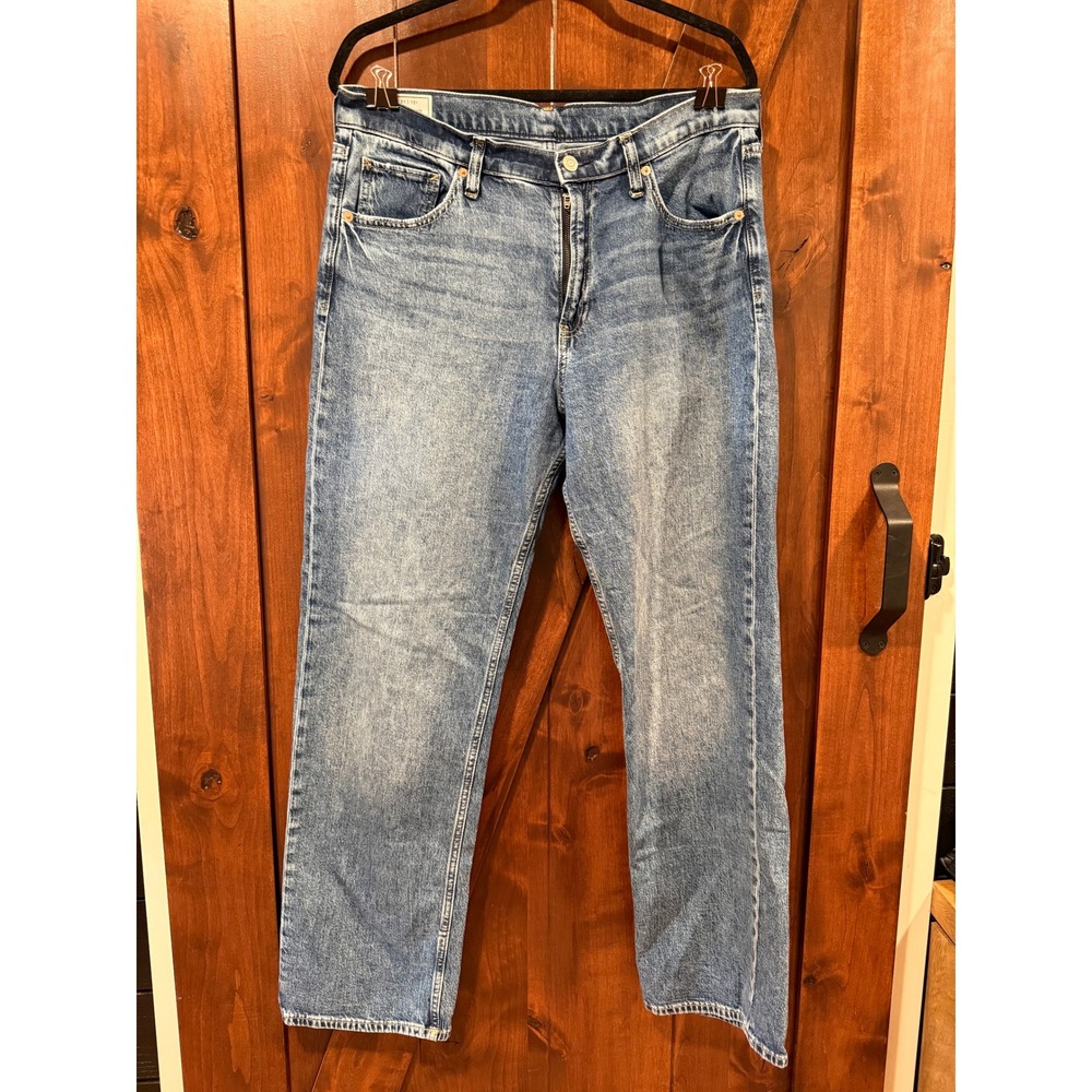 Gap Loose Mid Rise Mens Jeans Medium Wash Straight Leg 31 x 32 12L Denim‎